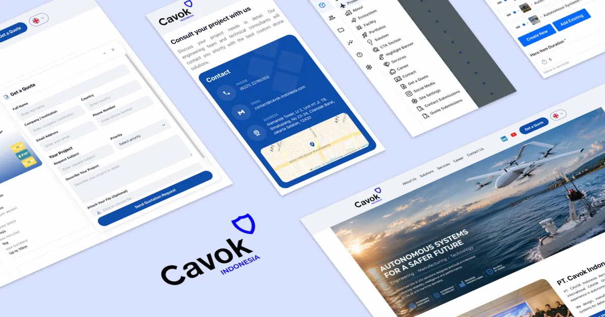Cavok Indonesia website preview